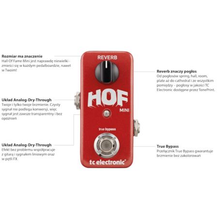 TC Hall of Fame MINI - kompaktowy reverb gitarowy